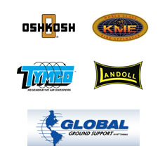 Oshkosh, KME, Tymco, Landoll, Global Logos